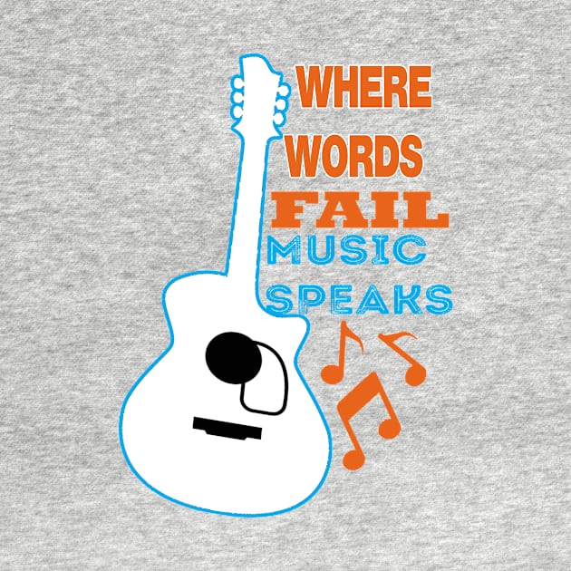 where words fail music speaks guitar | music lovers and dance | pop song by stylechoc